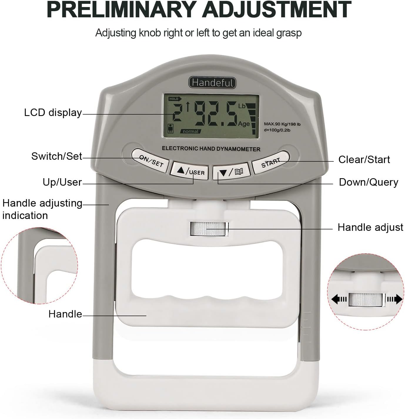 Digital Hand Grip Strength Tester