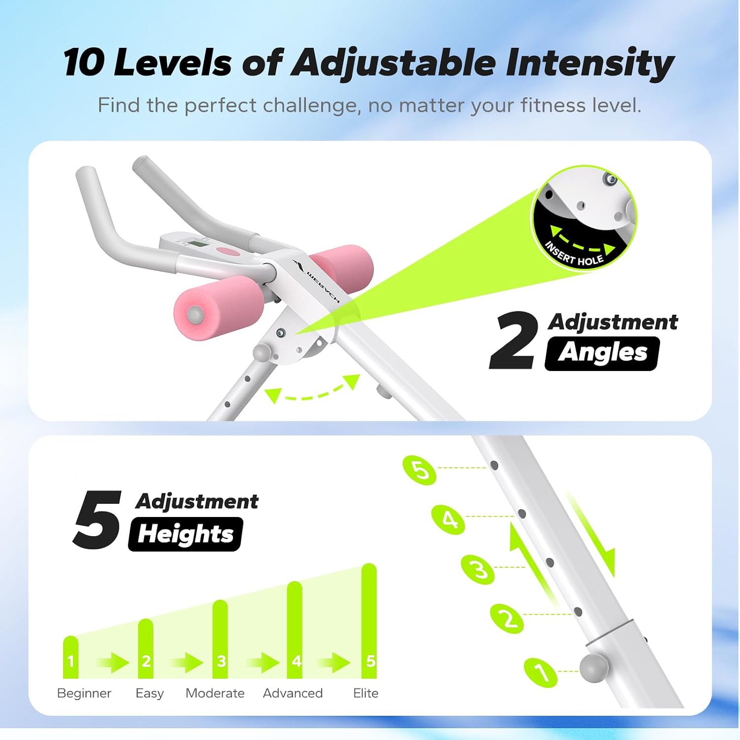 Adjustable Foldable Ab Trainer