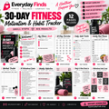 30-Day Fitness Motivation & Habit Tracker | Digital Download