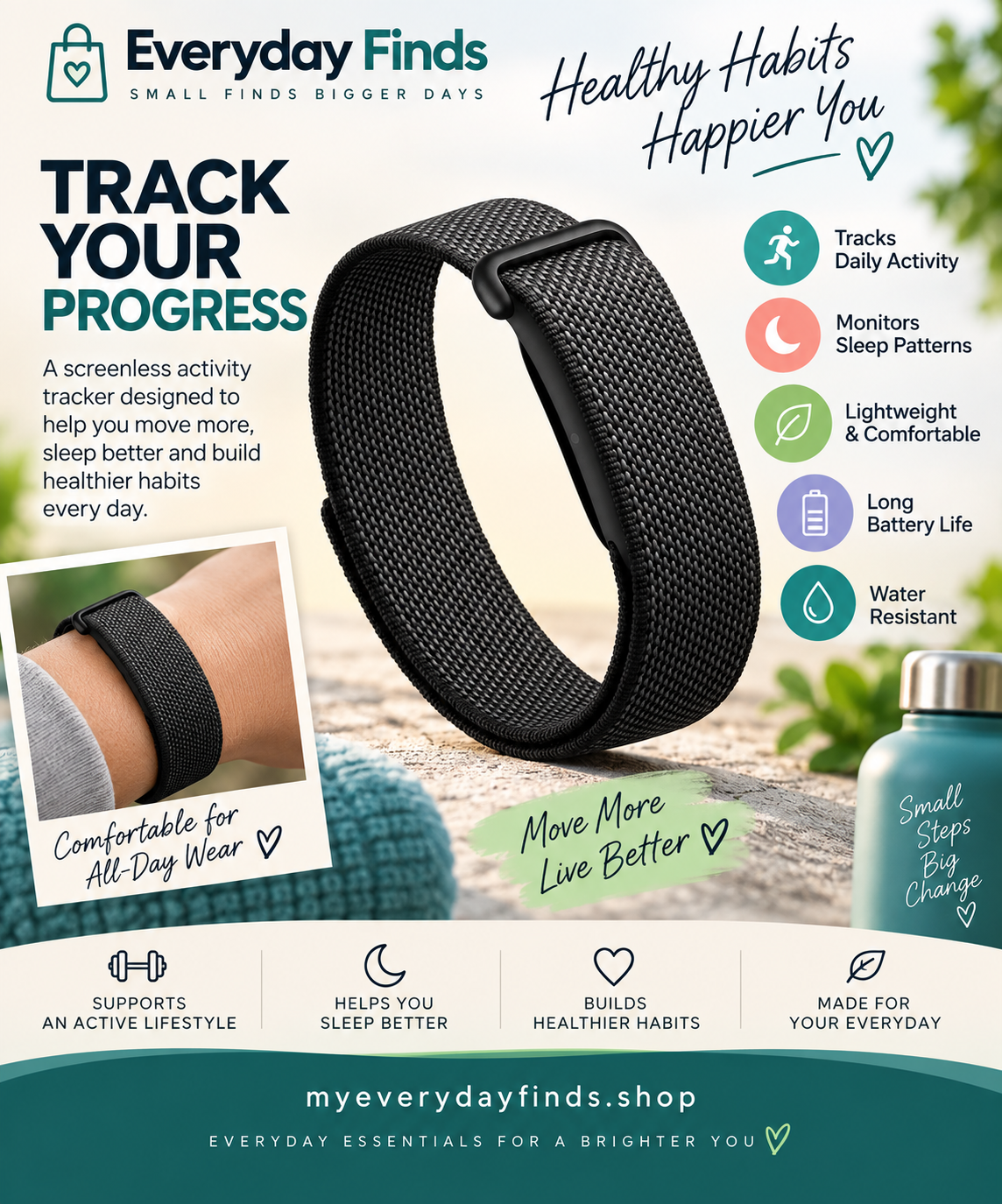 Fitbit Google Air Screenless Activity Tracker